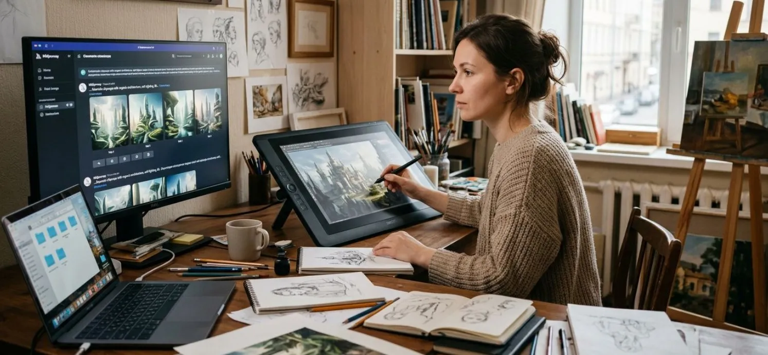 Картинки ИИ и творчество: как AI меняет роль автора сегодня